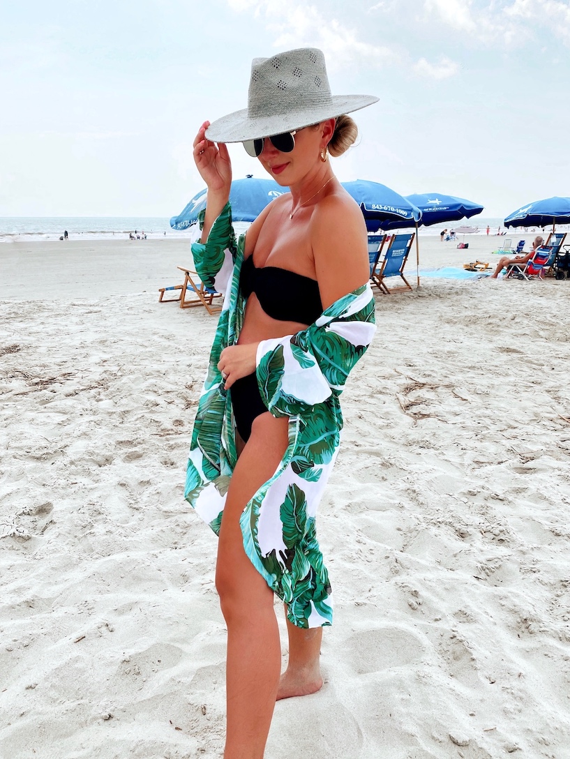 Bikini Amazon Swimsuit Sexy Swimsuit Gradient Print Halter Split Swimsuit Women